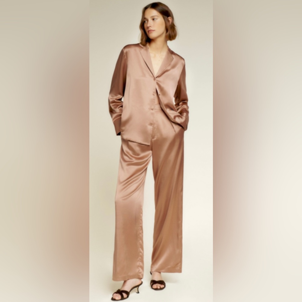 Reformation Willa Silk Pant - Sz 0 - NWT